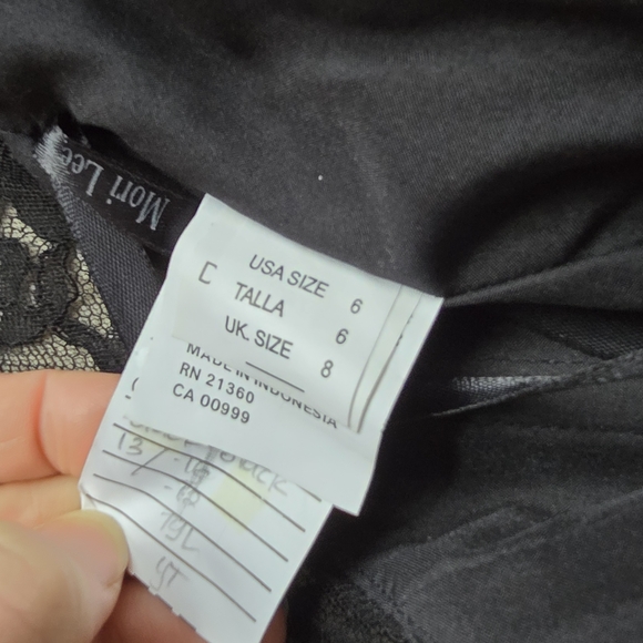 Morilee By Madeline Gardner Black Sleeveless Lace Formal Dress Small Flaw 6 - Picture 8 of 14